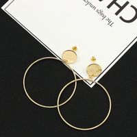 Korean Style Exaggerated Large Ring Earrings Wholesale main image 1