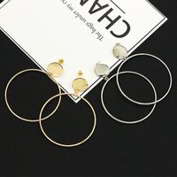 Korean Style Exaggerated Large Ring Earrings Wholesale main image 5