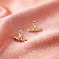 Korean Simple Two-wear Back-hanging Earrings main image 3