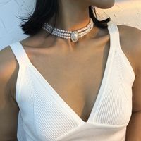 Retro Palace Style Multilayer Pearl Necklace main image 3
