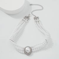 Retro Palace Style Multilayer Pearl Necklace main image 4