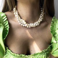 Mode Einfache Mehrschichtige Perlenkette main image 1