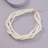 Fashion Simple Multi-layer Pearl Necklace main image 4