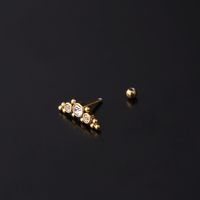 Ear Cartilage Rings & Studs Fashion Geometric Copper Plating Artificial Gemstones main image 4