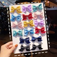 Korean Solid Color Fabric Bow Hairpin Wholesale main image 1