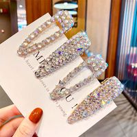 Fashion Geometric Rhinestone Metal Hairpin Wholesale main image 1