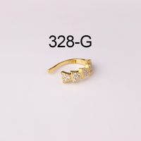 Fashion Geometric Shape Metal Texture Single Earrings sku image 2