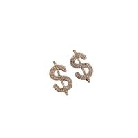 Mode Pleine De Boucles D&#39;oreilles Diamant Signe Dollar main image 6