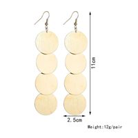 Retro Geometric Round Metal Earrings main image 3