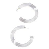 Fashion Transparent Resin Acrylic Earrings Wholesale main image 6