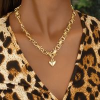 Fashion Heart Alloy Wholesale Necklace main image 4