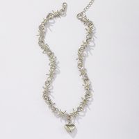 Fashion Heart Alloy Wholesale Necklace main image 5