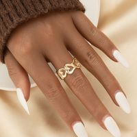 Fashion Alloy Heart Shape Ring main image 2