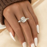 Fashion Angel Wings Diamond Ring main image 5