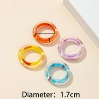 Fashion Resin Candy Color Acrylic Ring main image 4