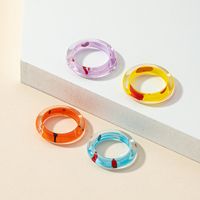 Fashion Resin Candy Color Acrylic Ring main image 5