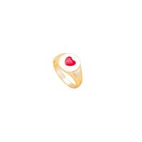 Retro Heart Shape Alloy Ring main image 6