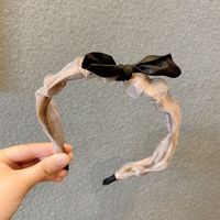 Korean Style Net Yarn Bow Headband Wholesale main image 1