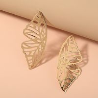Fashion Hollow Symmetrical Butterfly Wings Earrings main image 3