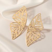 Fashion Hollow Symmetrical Butterfly Wings Earrings main image 4