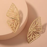 Fashion Hollow Symmetrical Butterfly Wings Earrings main image 5