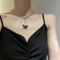 Fashion Simple Butterfly Pendant Necklace main image 4