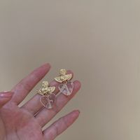 Simple Fun Little Angel Heart-shaped Earrings main image 5