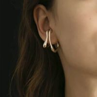 Retro Simple Double Layered No Pierced Earrings main image 2