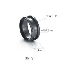 Simple Diy Embossed Stainless Steel Handmade Ring Material Accessories main image 5