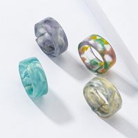 Fashion Color 4 Resin Ring Set sku image 2