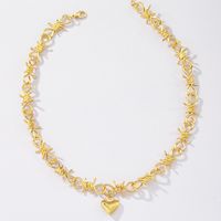 Fashion Heart Alloy Wholesale Necklace sku image 1