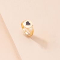 Retro Heart Shape Alloy Ring sku image 2