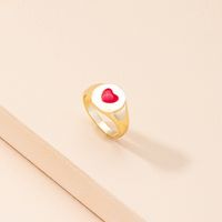 Retro Heart Shape Alloy Ring sku image 4