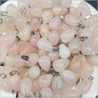 Ethnic Style Crystal Agate Stone Round Water Drop Multicolor Necklace Pendant Wholesale sku image 6