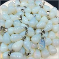 Ethnic Style Crystal Agate Stone Round Water Drop Multicolor Necklace Pendant Wholesale sku image 2