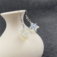 Fashion Stone Crystal Merkaba Hexagonal Star Earrings sku image 5
