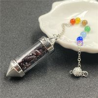 Fashion Crystal Crushed Stone Colored Beads Necklace Pendant sku image 2