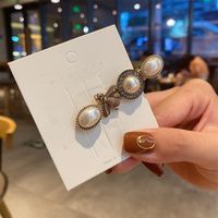Haarnadel Im Koreanischen Stil Mit Weißen Perlen sku image 1