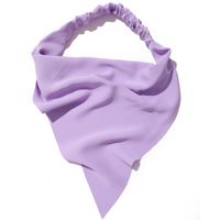 Retro Solid Color Elastic Band Triangle Headscarf sku image 1