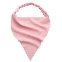 Retro Solid Color Elastic Band Triangle Headscarf sku image 6