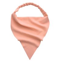 Retro Solid Color Elastic Band Triangle Headscarf sku image 7