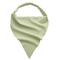 Retro Solid Color Elastic Band Triangle Headscarf sku image 9