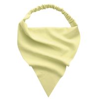 Retro Solid Color Elastic Band Triangle Headscarf sku image 10