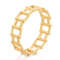 Simple Geometric Alloy Hollow Bracelet sku image 1