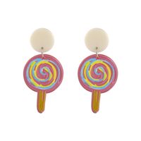 Korean Hand-painted Acrylic Stick Candy Color Earring main image 3