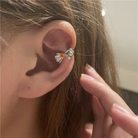 Simple Bow Diamond-studded Ear Bone Clip main image 5