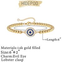 Retro Devil's Eye Round Bead Bracelet main image 4