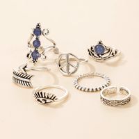 Simple New Twist Carved Geometric Ring 7-piece Set main image 3