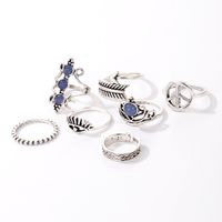 Simple New Twist Carved Geometric Ring 7-piece Set main image 6