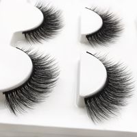 Fashion 3 Pairs 3d Mink False Eyelashes main image 2